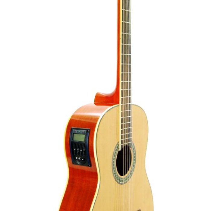 Segovia SGC200EQ4T Klasik Gitar (Tunerlı EQ) | Dahili Akort Aleti, 4 Bant Ekolayzır, Sahne Performansı İçin Hazır