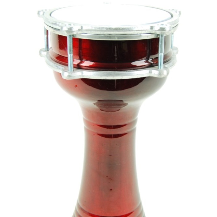 Döküm Darbuka Kırmızı (DAB15WR) | Canlı Renk, Alüminyum Döküm, 15cm Çap
