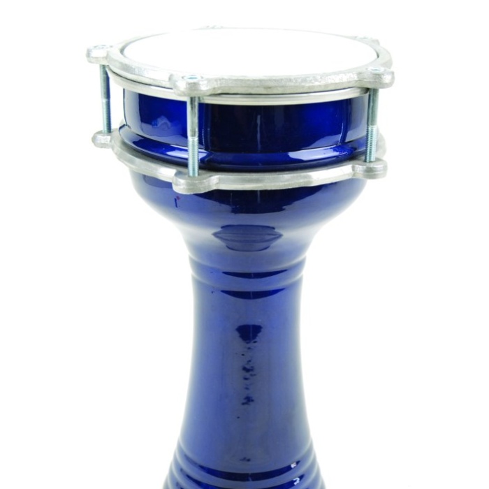 Döküm Darbuka Mavi (DAB15BL) | Parlak Mavi, Akort Edilebilir, Hafif ve Taşınabilir