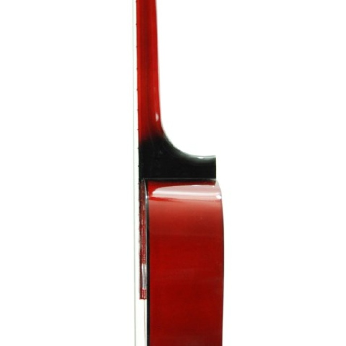 Sesenta SSC50RB Klasik Gitar (Kırmızı Burst) | Canlı Renk Seçeneği, Başlangıç İçin Yumuşak Teller, Kılıf Hediyeli