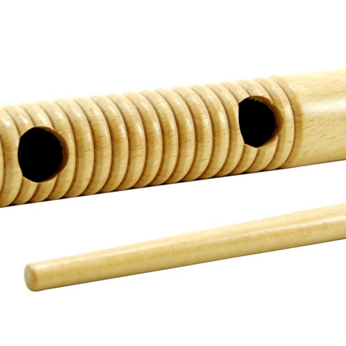 Guiro Perküsyon (GTGUI21) | Ahşap Gövde, Tırtıklı Yüzey, Latin Müziği Efektleri