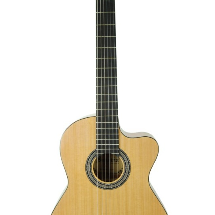 Segovia SGC70C Klasik Gitar (Cutaway Maun) | Maun Arka ve Yanlar, Derin ve Sıcak Ton, Solo Performans İçin Uygun