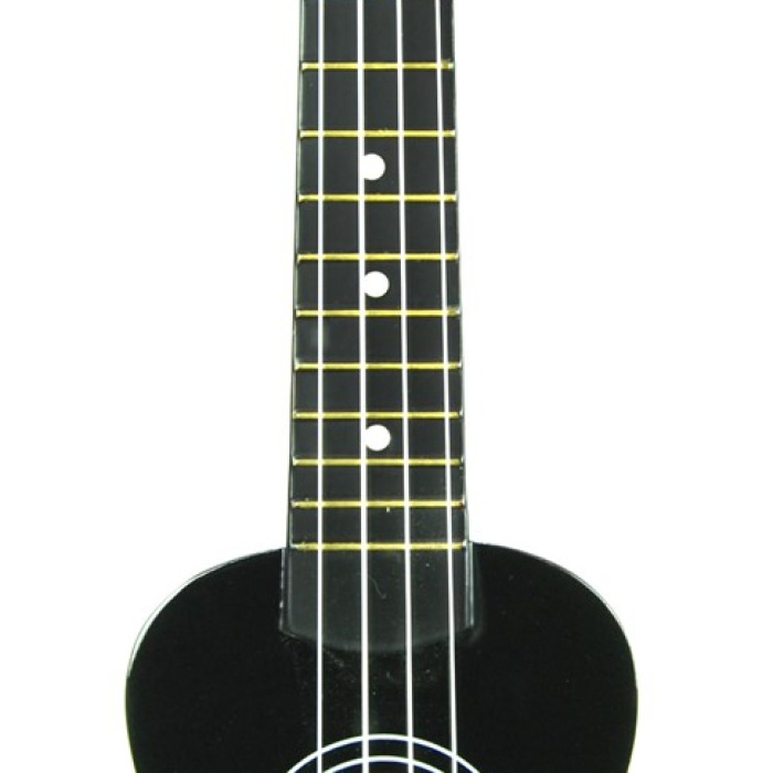 Segovia SGUK21BK Soprano Ukulele (Siyah) | Kompakt ve Hafif, Neşeli ve Parlak Ses, Taşıma Çantası Dahil