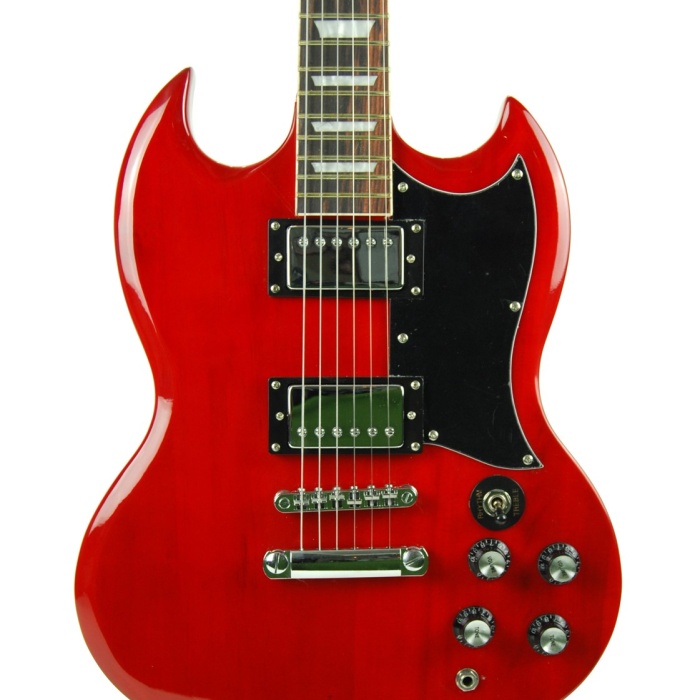 Xenon XESG240R Elektro Gitar (SG Kasa - Kırmızı) | Çift Humbucker, Agresif Rock Tonları, İkonik Tasarım