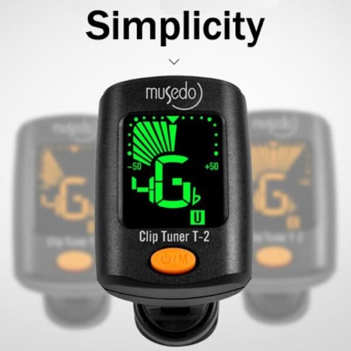 Cherub T-2 Dijital Akort Aleti | Klipsli Tuner - Mandal Tip / Siyah