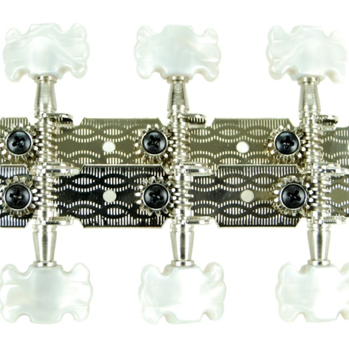 Segovia MH02C Klasik Gitar Burgusu (Takım) | Hassas Dişli Mekanizması, Stabil Akort Tutuşu, Şık Altın/Sedef Görünüm