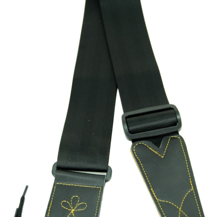 Xenon SCP102S Gitar Askısı (Naylon - Siyah) | Ayarlanabilir Uzunluk, Dayanıklı Uçlar, Her Gitara Uygun