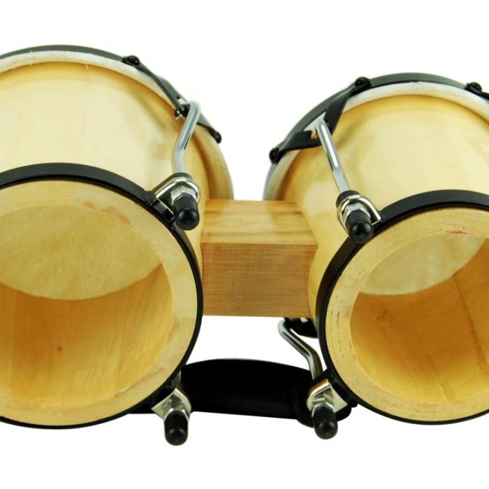 Xenon XNB1719N Ahşap Bongo (6 + 7) | Doğal Deri Üst, Akort Edilebilir, Latin Ritimleri İçin