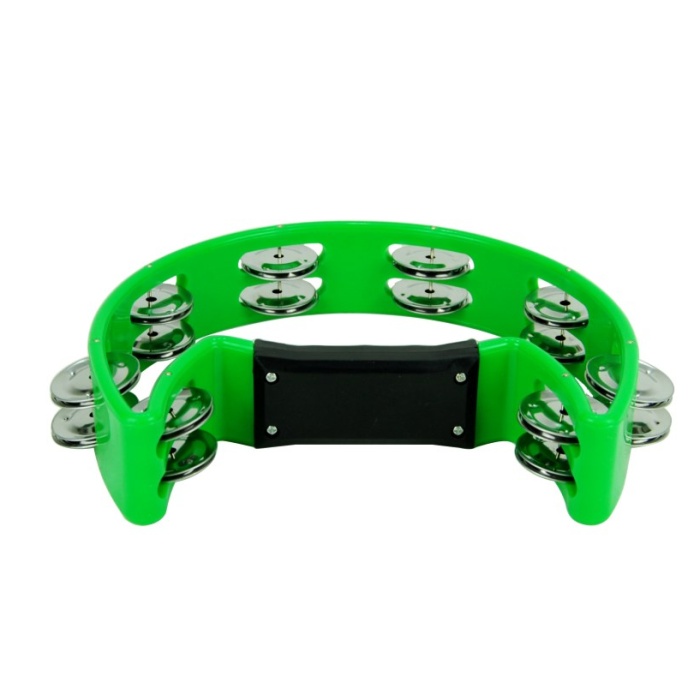 Xenon XNTW16GR Zilli Tef (Profesyonel - Yeşil) | Ergonomik Tutma Yeri, Çift Sıra Zil, Canlı Sahne Rengi