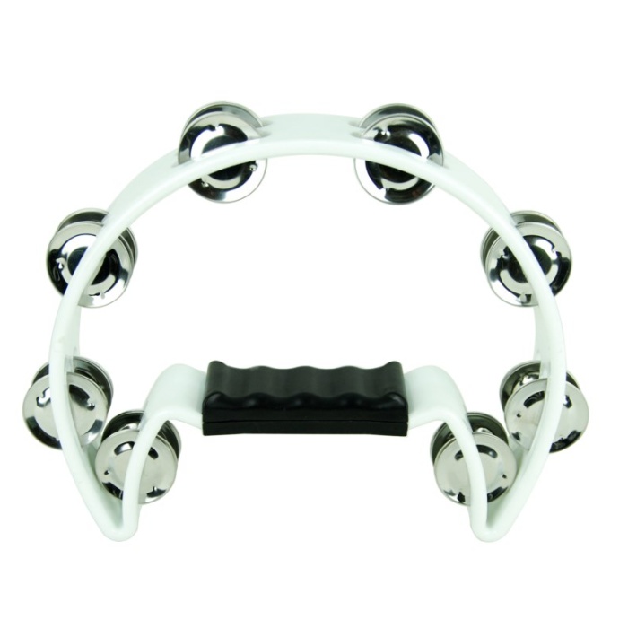 Xenon XNTW16WH Zilli Tef (Beyaz) | Çift Sıra Zil, Ergonomik Tutuş, Canlı ve Parlak Ses