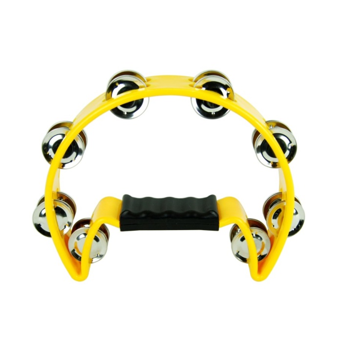 Xenon XNTW16YL Zilli Tef (Sarı) | Dayanıklı ABS Gövde, Ritmik Eşlik İçin İdeal, Canlı Renk