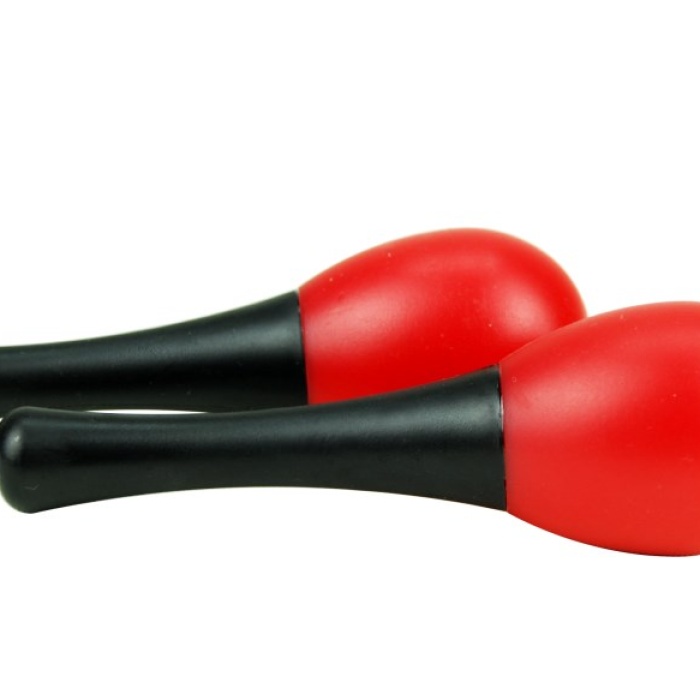 Xenon XNM24RD Marakas (Kırmızı - Büyük) | Geleneksel Latin Sesi, Sağlam Plastik, Net Ritim Duyumu