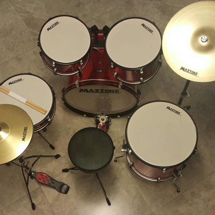 Maxtone MXC-3017FMR Davul Seti (Kırmızı)