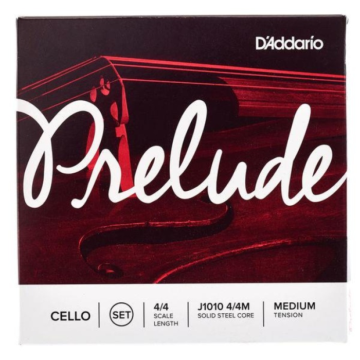 DAddario J1010 Prelude Çello Tel Seti (4/4 Ölçek - Medium Tension - Çelik Özlü)