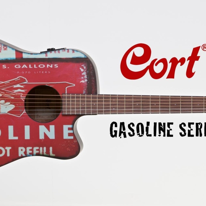 Cort GASOLINE2BKS Elektro Akustik Gitar | Siyah Satin - Özel Tasarım