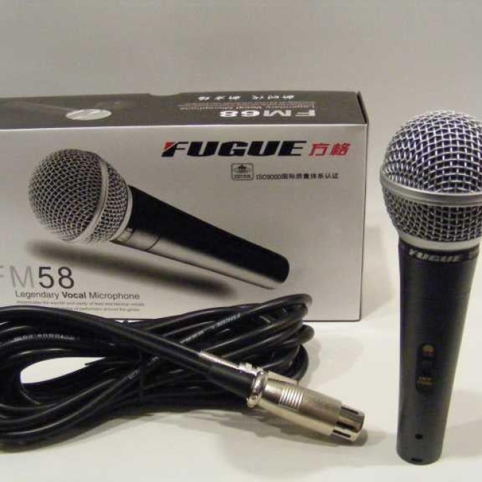 Fugue FM-58 Dinamik Mikrofon (Kablolu - Tek Yönlü - 600 Ohm)