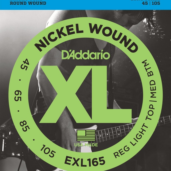 DAddario EXL165 XL Nickel Serisi Bas Gitar Tel Seti (Custom Light - 45-105 - Long Scale)
