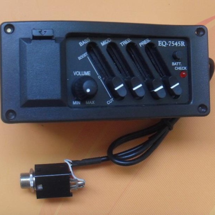 Cremonia EQ7545 Gitar Equalizer | 4 Band Piezo Preamp Seti