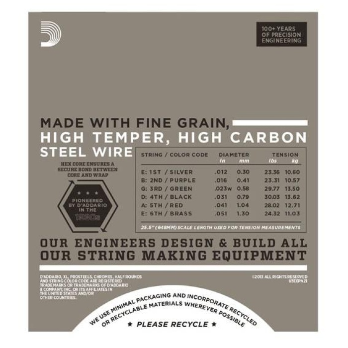DAddario EPN21 Elektro Gitar Tel Seti (12-51)
