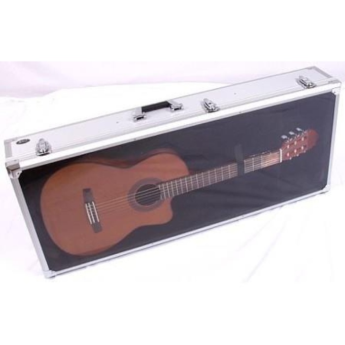 Valencia DSC420 Akustik Gitar Teşhir Çantası | Şeffaf Ön Yüzey - Alüminyum Çerçeve - Mağaza Tipi