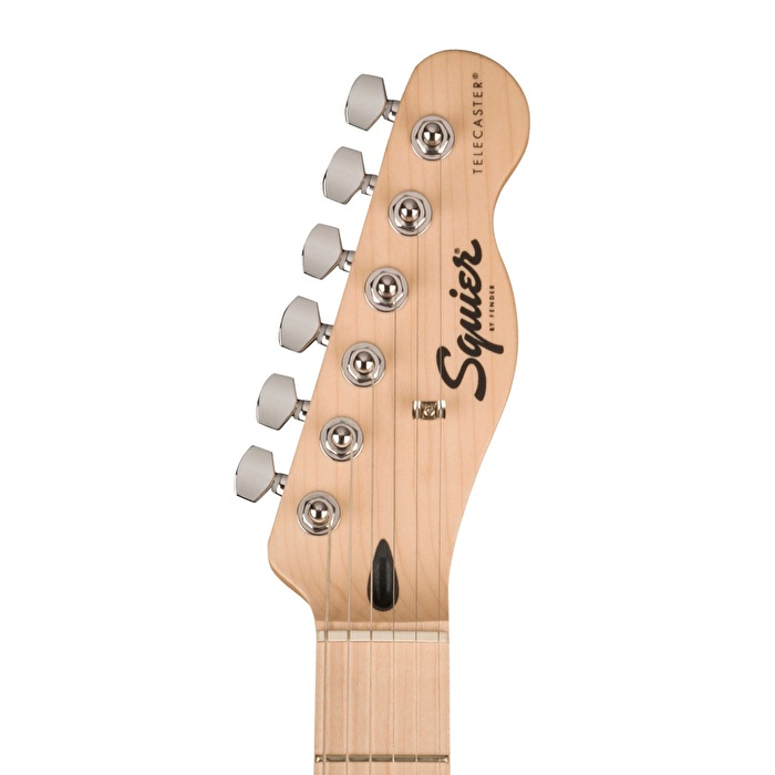 Squier 0373452506 Sonic Telecaster Elektro Gitar (Siyah) | Akçaağaç Klavye Beyaz Pickguard ve Modern Telecaster