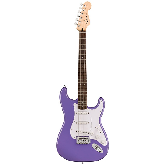 Squier 0373150517 Sonic Stratocaster Elektro Gitar (Ultraviolet) | Mor Renk Laurel Klavye ve Beyaz Pickguard
