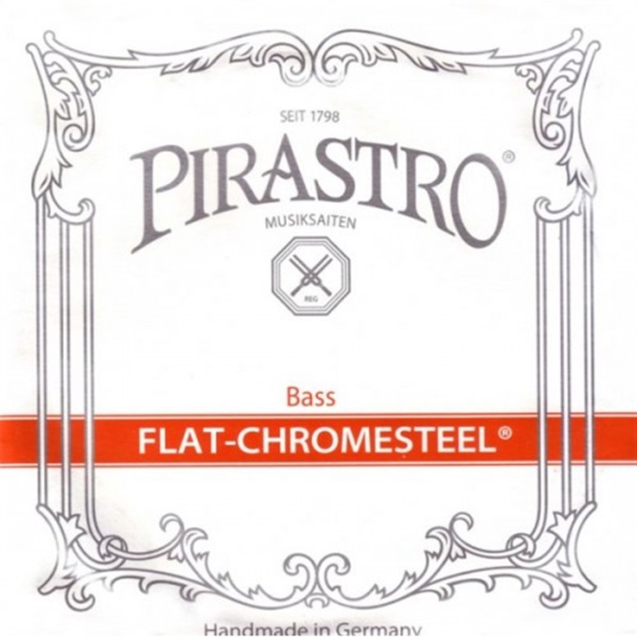Pirastro 342000 Flat-Chromesteel Solo Set Kontrabass Teli | Saf ve Net Ses Karakteri, Pürüzsüz Yay Teması, Solo Kalitesi