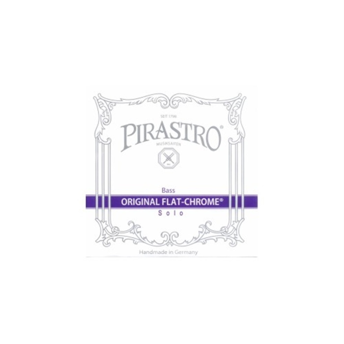 Pirastro 347000 Original Flat-Chrome Solo Set Kontrabass Teli | Geleneksel Sıcak Ses, Yüksek Ses Hacmi, Profesyonel Tercih