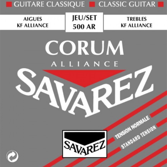 Gewa 656077 Savarez Alliance Corum 500AR Klasik Gitar Teli | Esnek Corum Bas Telleri ile Rahat Çalım ve Parlak Karbon Tiz Sesler