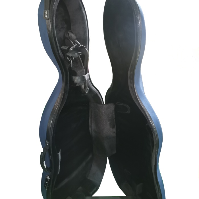 Picaldi BGC1600-NAVY BLUE Mavi Çello Kutusu | Darbeye Dayanıklı Sert Kabuk İç Süspansiyon Sistemi ve Tekerlekli Mekanizma ile Güvenli Taşıma