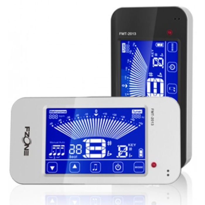 Fzone FMT2013 Dokunmatik Ekran Metrotuner | Keman ve Gitar İçin Hassas Akort Renkli Dokunmatik Panel ve Dahili Metronom