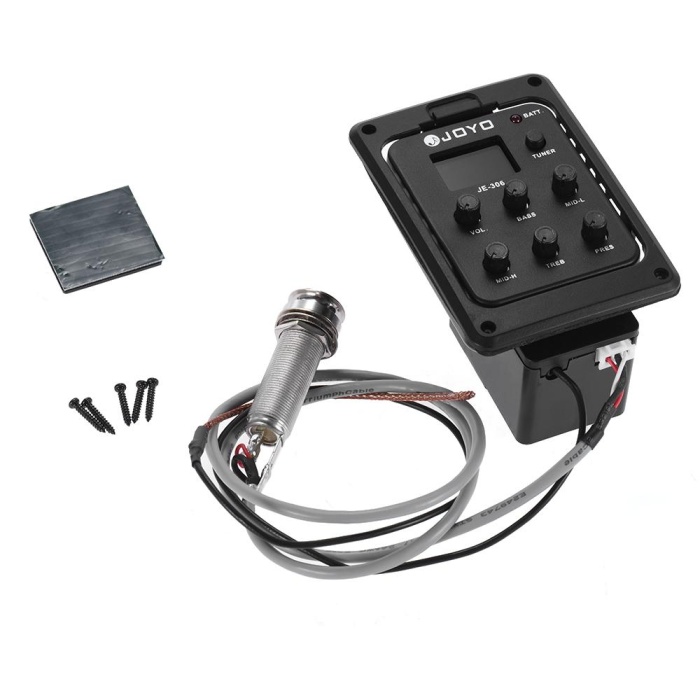 Joyo JE-306 Fishman Bağlama 5 Band Ekolayzer + Tuner | Geniş Frekans Ayar Aralığı ile Profesyonel Sahne Kurulumu ve Dip Gürültüsüz Aktarım
