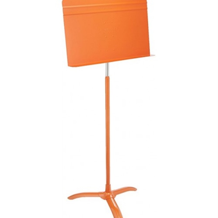 Manhasset 48-ORG Vidasız Profesyonel Nota Sehpası (Turuncu) | Tek Elle Yükseklik Ayarı Sağlayan Vidasız Mekanizma Sahneye Renk Katan Turuncu Tasarım