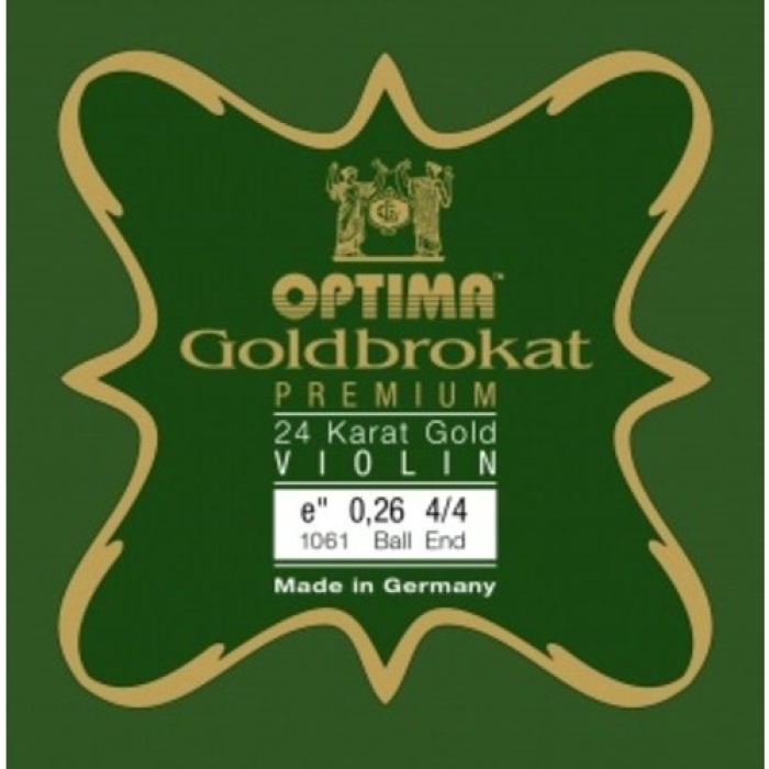 Optima 631745 Goldbrokat Premium 24 Ayar Altın Keman Mi Teli | Gerçek Altın Kaplama ile Kararmaya Dayanıklı Yapı ve Sıcak Solist Tonları