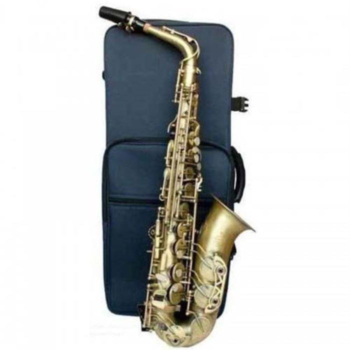 Buffet Crampon BC8401-4-0 400 Seri Eskitme Alto Saksafon | Mat Antik Görünüm Zengin ve Koyu Caz Tonları El İşçiliği Gravür Detaylar