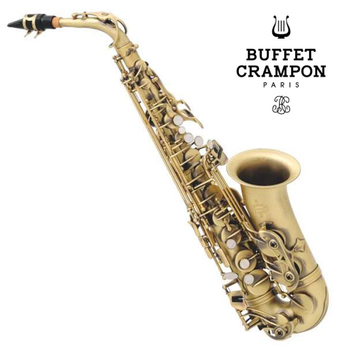 Buffet Crampon BC8401-4-0 400 Seri Eskitme Alto Saksafon | Mat Antik Görünüm Zengin ve Koyu Caz Tonları El İşçiliği Gravür Detaylar