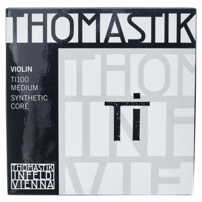 Thomastik Tı100 Keman Tel Seti - Tı Series 4/4 Kemanlarla Tam Uyumlu (profesyonel - Orkestra/solo) | Çok Yönlü Ses Karakteri, Mükemmel Tel Dengesi, Hızlı Akort Kararlılığı Ve Geniş Dinamik Aralık | Ölçü: 4/4 Kemanlar İçin (4lü Tam Takım Set)