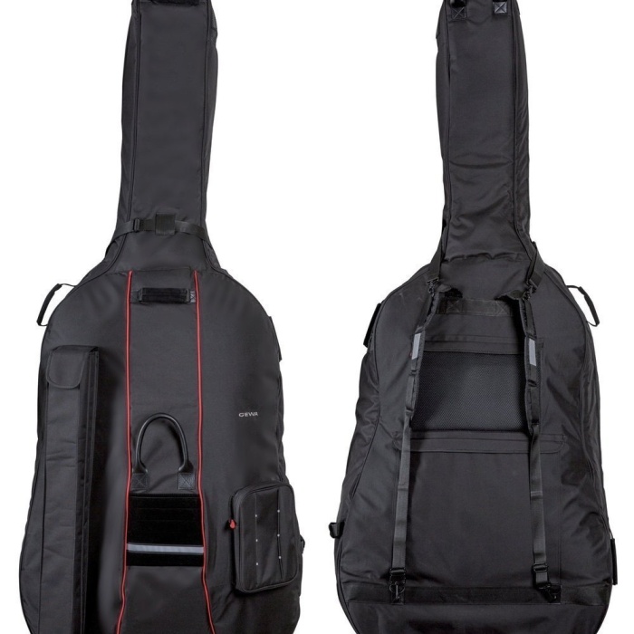 Gewa 293500 Prestige Kontrabas Gig Bag (25mm) | 4/4 Kontrabas İçin Ultra Kalın Ped Koruma ve Profesyonel Taşıma Çantası
