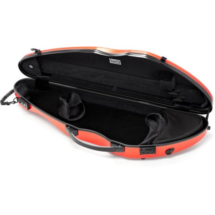 Bam 2000XLORG HighTech Slim Keman Kutusu (Turuncu) | Enerjik Turuncu Renk Modern Çizgiler ve Kemanınız İçin Maksimum Güvenlik