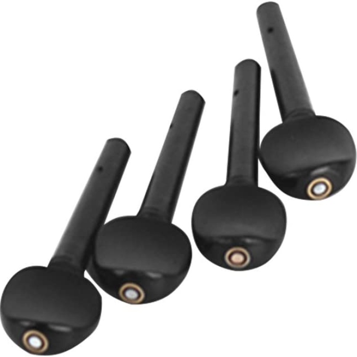 Picaldi 1331 Sedefli Abanoz 4/4 Keman Burgu Seti | Lüks Abanoz İşçiliği ve Sedef Kakma Detaylar ile Kemanınıza Değer Katan Burgular