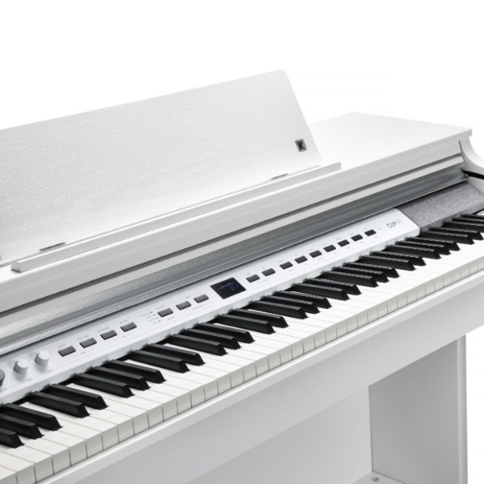 Kurzweil CUP-P1WH Beyaz Dijital Konsol Piyano | Minimalist Mat Beyaz Tasarım 256 Polifoni ve Üst Düzey Ses Örnekleme Teknolojisi