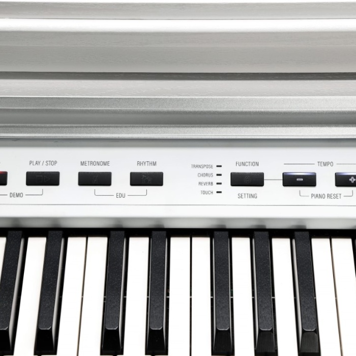 Kurzweil CUP-P1WH Beyaz Dijital Konsol Piyano | Minimalist Mat Beyaz Tasarım 256 Polifoni ve Üst Düzey Ses Örnekleme Teknolojisi