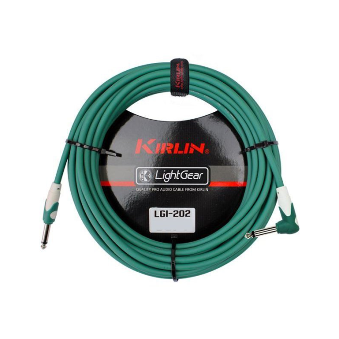 Kırlın LGI-202-3M-GR Yeşil L Uçlu Kablo (3 Metre) | Pastel Yeşil Tasarım Profesyonel Lehimleme Teknolojisi ve Parazitsiz Ses