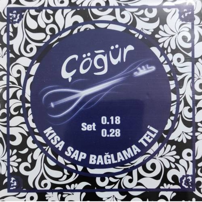 Cogur 004/CBT Kısa Sap Bağlama Teli (0.18) | Profesyonel Seri Çelik Tel Parlak Tını ve Uzun Ömür