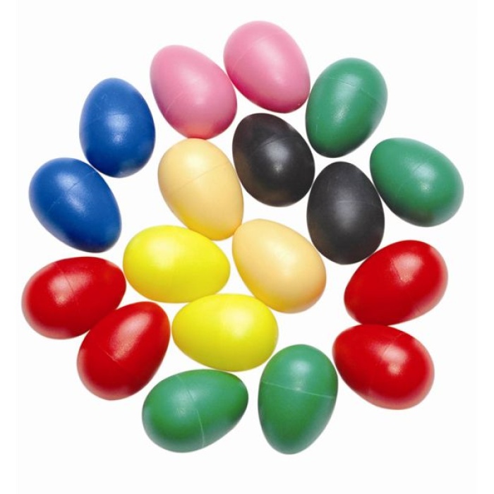 Mitello EGG-27/B Floresan Renkli Yumurta Marakas | Keskin ve Belirgin Ritim Sesi Elde Kaymayan Ergonomik Yüzey Eğlenceli Tasarım