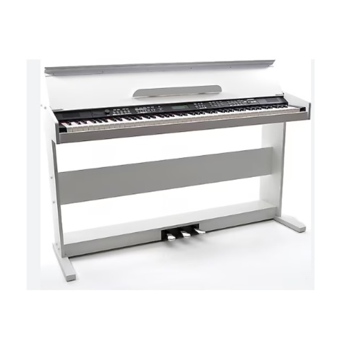 Nemesis Nem-969wh Dijital Piyano - 88 Tuş Beyaz (profesyonel - Mobilyalı Kasa) | Gerçek Piyano Hissi Veren Tuş Takımı, Bluetooth Bağlantısı, Modern Tasarım Ve Berrak Ses Örneklemesi | Uyum: Konservatuar, Kurs Ve Ev Çalışmaları