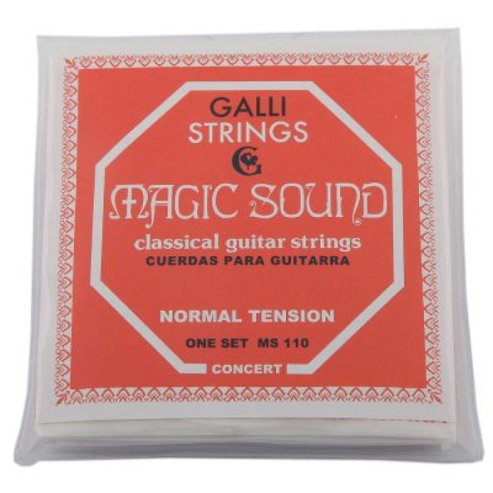 Galli MS-110 Klasik Gitar Teli (Normal Tansiyon) | İtalyan Malzeme Dengeli Ses Karakteri Yumuşak Çalım