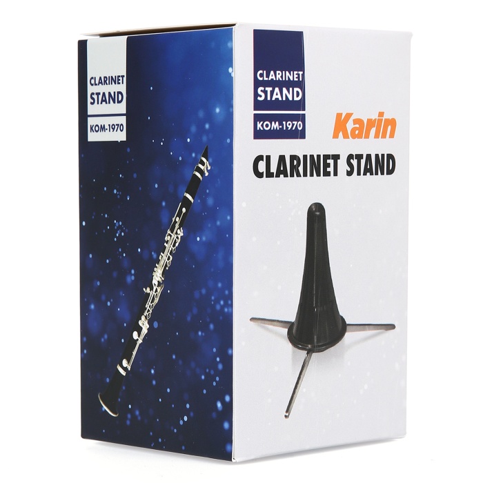 Karin KOM-1970 Katlanabilir Klarnet Standı | Kaymaz Ayaklar Kompakt Tasarım Sayesinde Çantada Taşınabilir Güvenli Tutuş