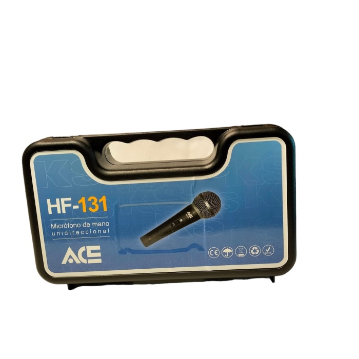 Ace Audio HF-131 Dinamik Vokal ve Sahne Mikrofonu | Dayanıklı Metal Gövde Feedback Önleyici Kapsül Geniş Frekans Tepkisi