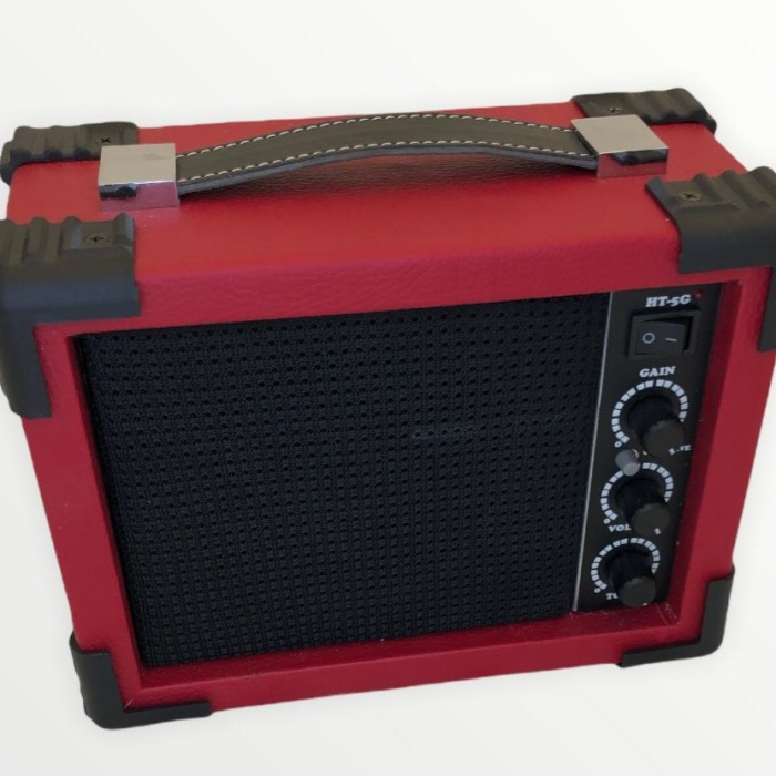 High Tone HT-5 Pilli Cep Tipi Gitar Amfisi | Her Yere Taşınabilir Ultra Kompakt Tasarım Pille Çalışma Özelliği Pratik Egzersiz Amfisi